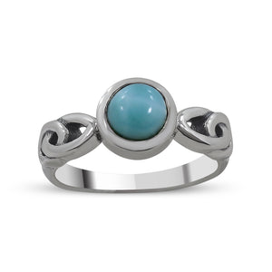 925 Sterling Silver Larimar Rings