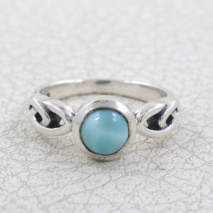 925 Sterling Silver Larimar Rings