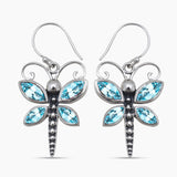 Mystic Quartz Silver Earrings